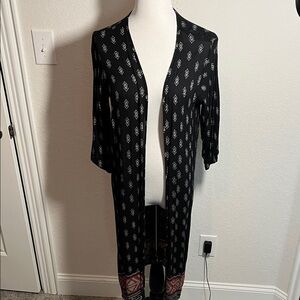 Black/White Western Cardigan Shrug Small